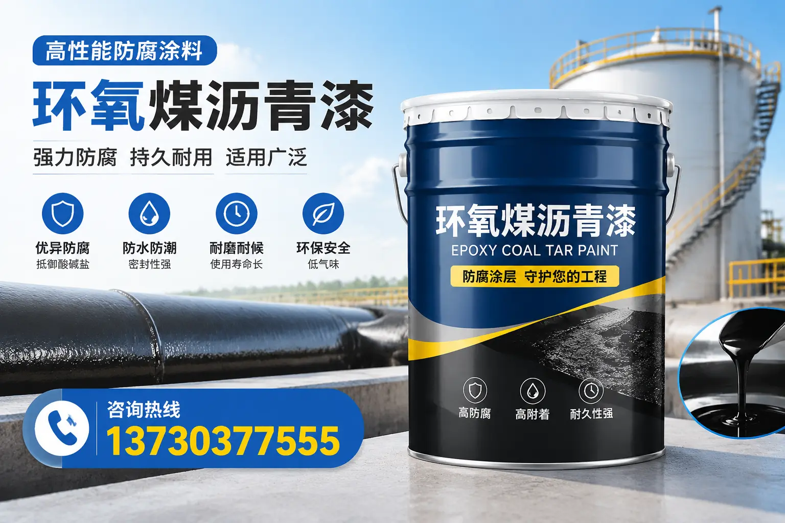 环氧煤沥青漆的耐久性分析,适合柯城的使用场景